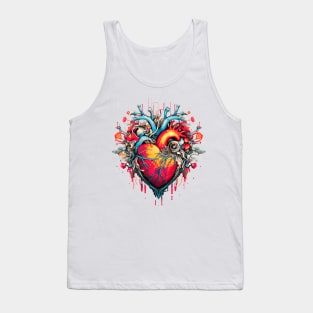 Heart Nouveau Design (Realism) Tank Top